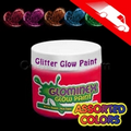 Glominex Glitter Glow Paint Pint Assorted Jars